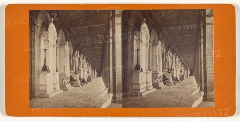 Munchen, Germany, Arcaden am sudl. Friedhof; German; about 1870; Albumen silver print