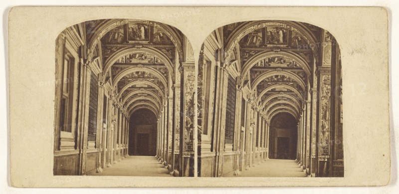 Les Loges de Raphael au Vatican; Italian; about 1870; Albumen silver print
