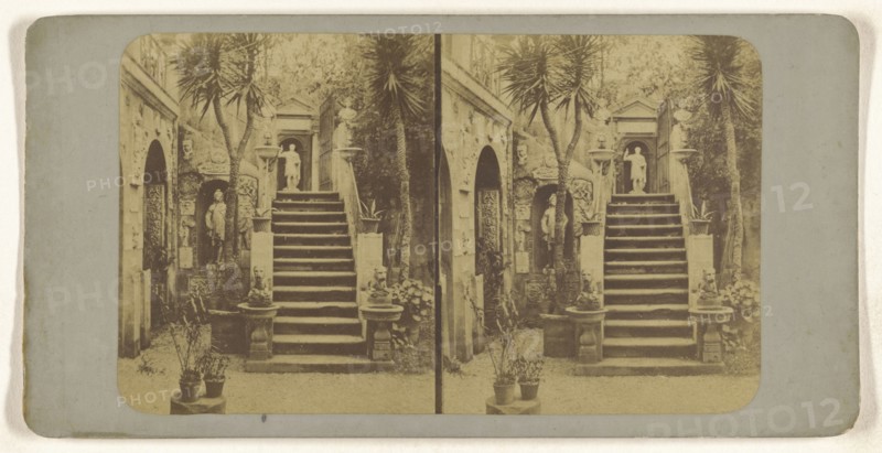 Vue prise dans la villa Campana. Rome; Italian; about 1860; Albumen silver print
