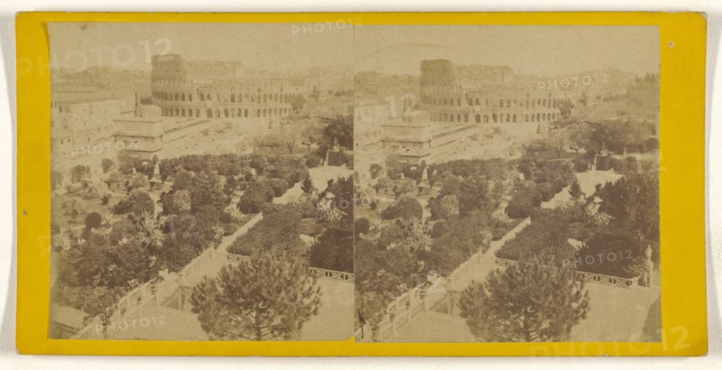 Rome. The Colosseum; Italian; about 1860; Albumen silver print
