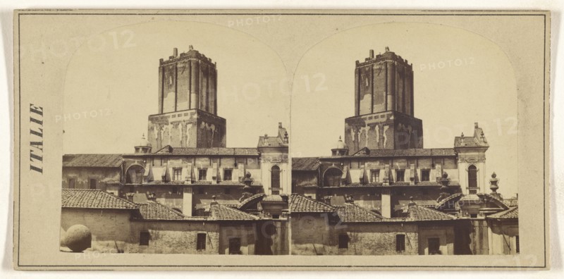 Rome. Torre di Nerone. Tour de Neron; Italian; about 1865; Albumen silver print
