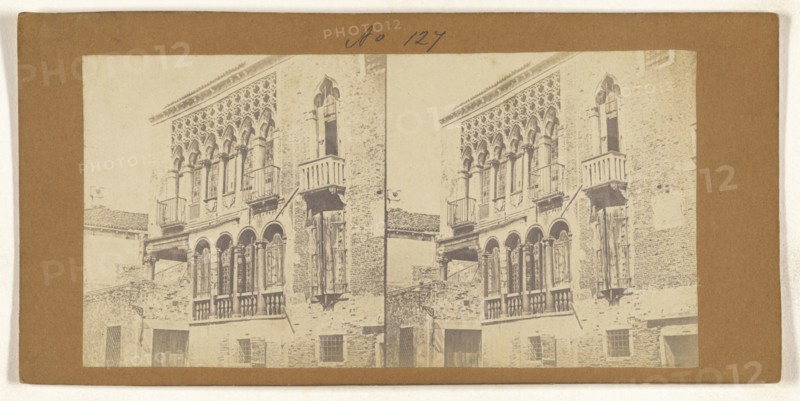 Maison le Trahir, ?, du Turo, Venice; Italian; about 1858; Salted paper print