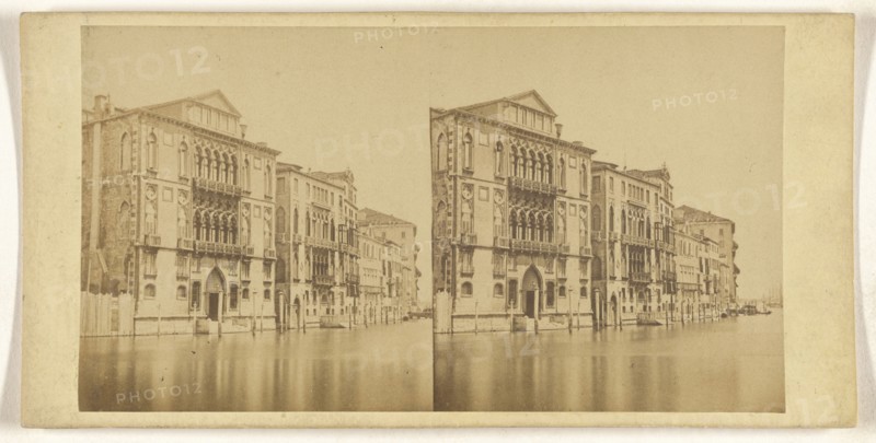 Palazzo Cavalli; Italian; about 1865; Albumen silver print
