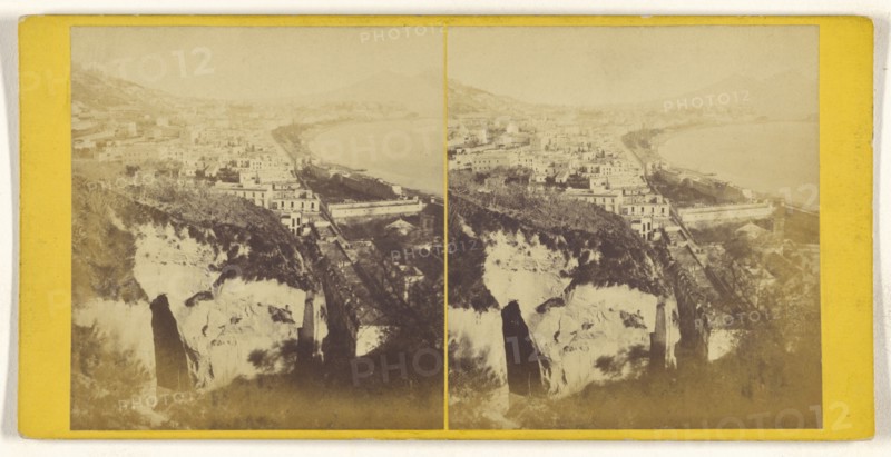 Vue generale de Naples; Italian; about 1865; Albumen silver print