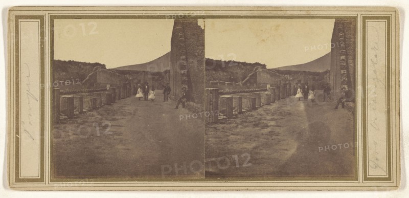Pompei. Foro triangolare; Italian; about 1858; Salted paper print