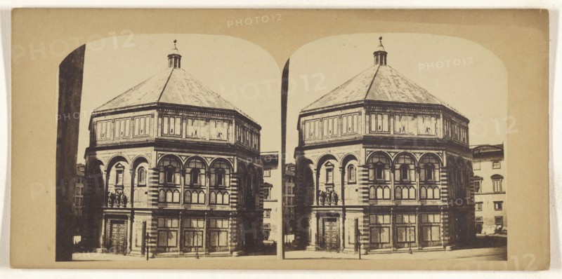 Baptistery at Florence, January 22d, 1865; Italian; January 22, 1865; Albumen silver print