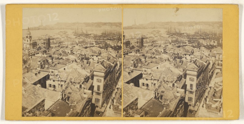 Genes. - Le Port; Italian; about 1865; Albumen silver print