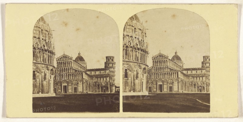 General View of the Dome's Place. Pisa; Italian; about 1865; Albumen silver print