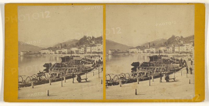 Lugano; Italian; about 1865; Albumen silver print
