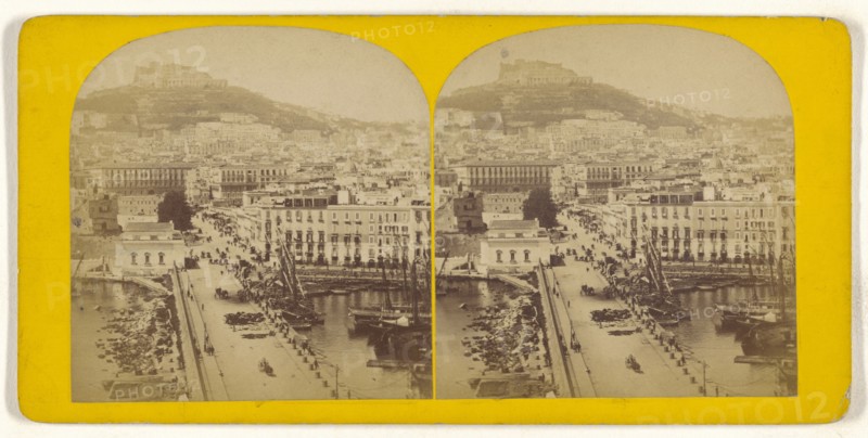 Vue de Naples. Italie; Italian; about 1865; Albumen silver print