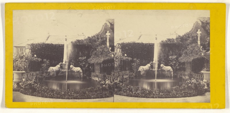Genova. Villa Scaglietto. Il Giardino; Italian; about 1865; Albumen silver print