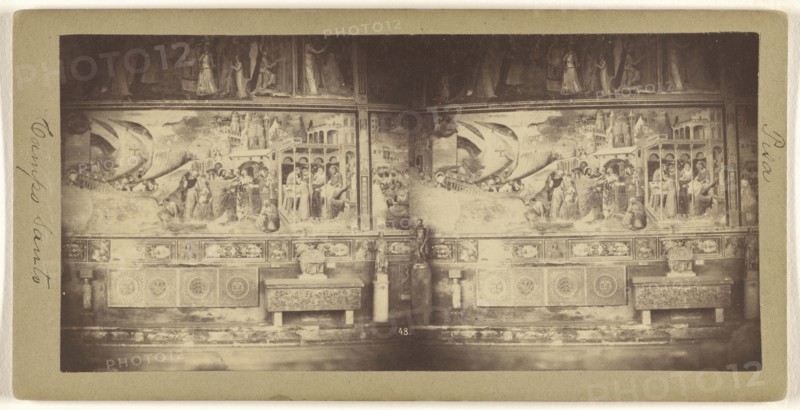 Pisa. Campo Santo; Enrico Van Lint, Italian, active Pisa, Italy 1850s - 1870s, about 1865; Albumen silver print