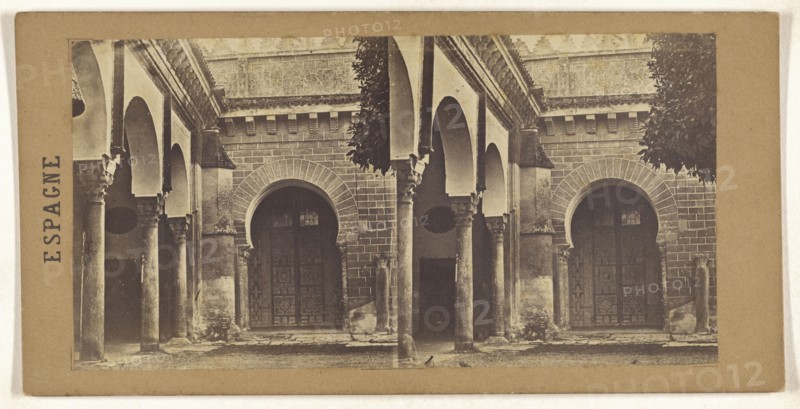 Porte maurisqu a la masque de Cordoux; Spanish; about 1870; Albumen silver print