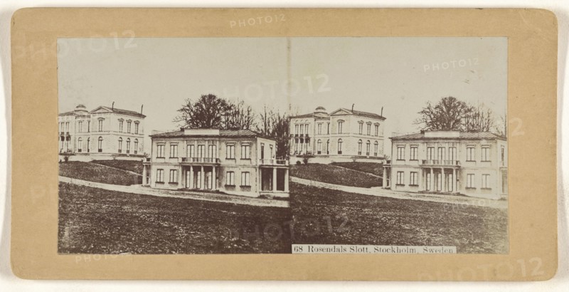Rosendals Slott, Stockholm, Sweden; about 1890; Gelatin silver print