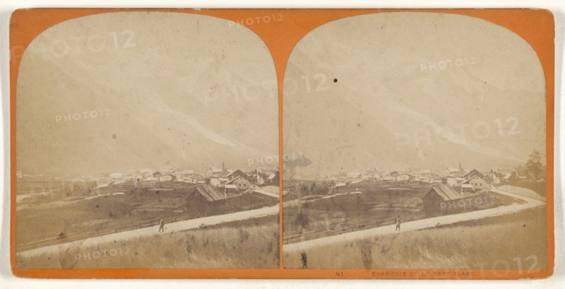 Chamonix et Le Mont Blanc; about 1863; Albumen silver print, Switzerland
