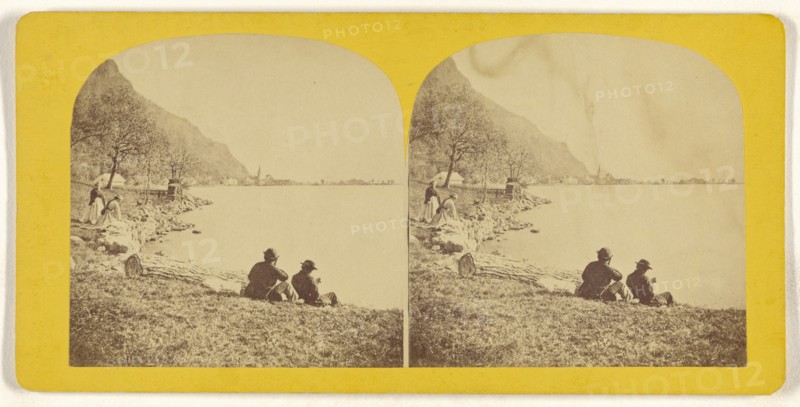 Fluellen. Lake Lucerne; about 1865; Albumen silver print, Switzerland
