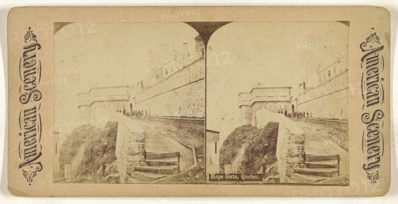 Hope Gate, Quebec; Canadian; about 1870; Albumen silver print
