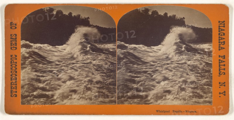 Whirlpool Rapids, Niagara; Canadian; about 1863; Albumen silver print