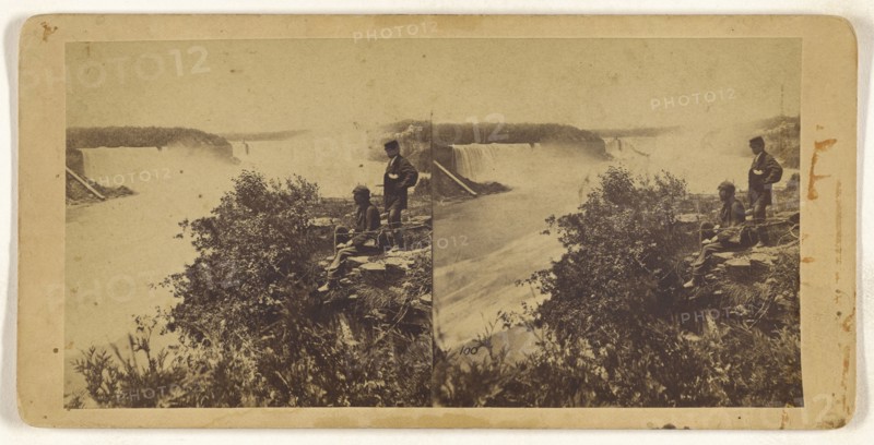Niagara Falls; Canadian; about 1865; Albumen silver print