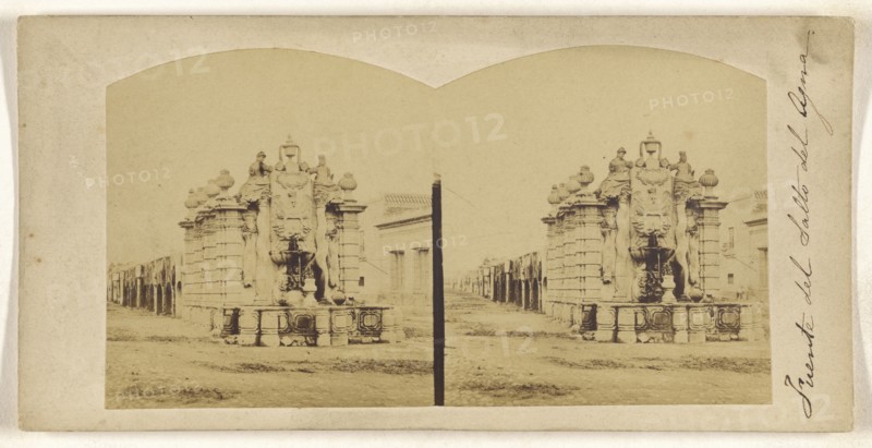 Fuente del Salto del Agna; about 1870; Albumen silver print