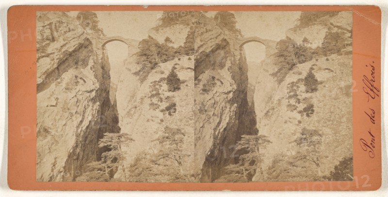 Pont des Effrois; about 1870; Albumen silver print