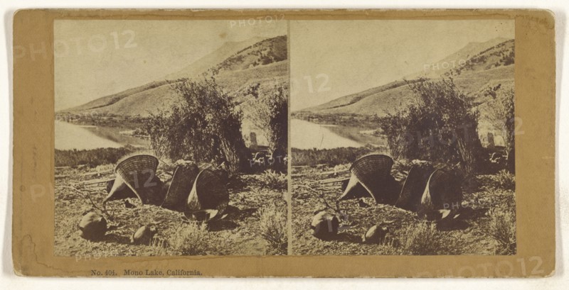 Mono Lake, California; Benjamin West Kilburn, American, 1827 - 1909, about 1870; Albumen silver print