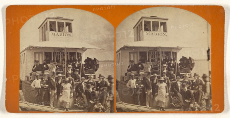 Oclawha, sic, River; American; about 1870; Albumen silver print