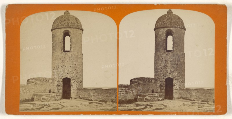 Watch Tower of The Old Spanish Fort, At St. Augustine, Florida; American; about 1870; Albumen silver print