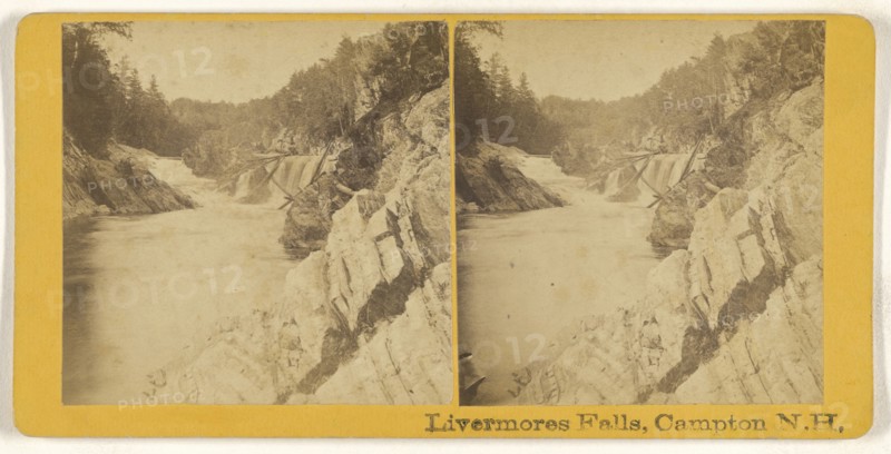Livermores Falls, Campton, N.H; American; about 1870; Albumen silver print