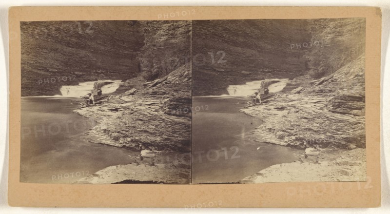 Cayuga Lake, New York; American; about 1865; Albumen silver print