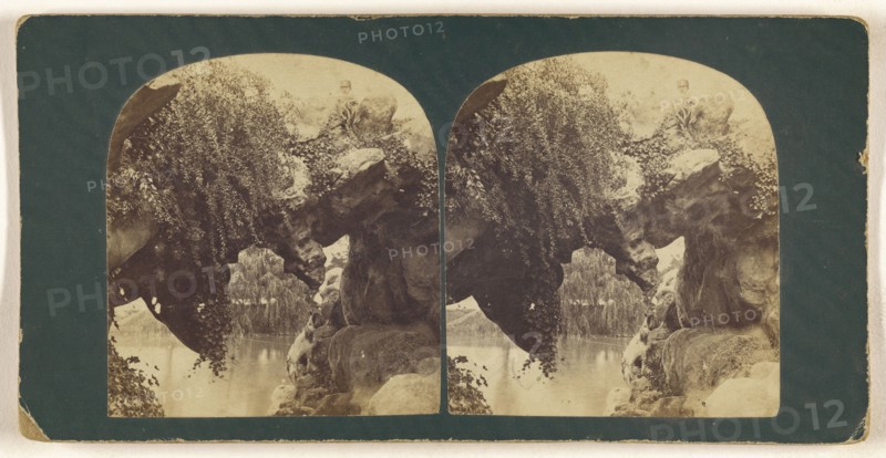 Granite Archway above Reservoir, Central Park, N.Y; American; about 1870; Albumen silver print