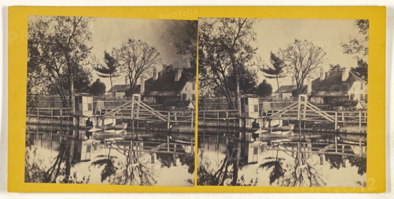 Gen. Knox's Headquarters, Mortonville, N.Y; American; about 1865; Albumen silver print