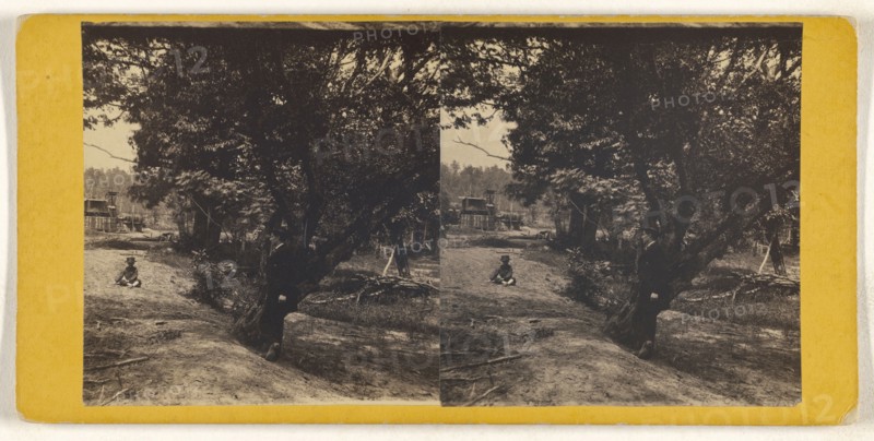 Millers Farm, Oil Creek, Pennsylvania; American; about 1870; Albumen silver print