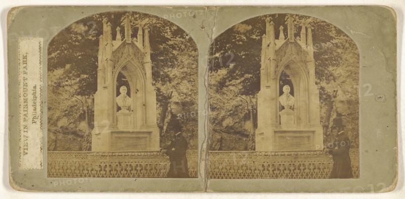 View in Fairmount Park, Philadelphia; American; about 1865; Albumen silver print