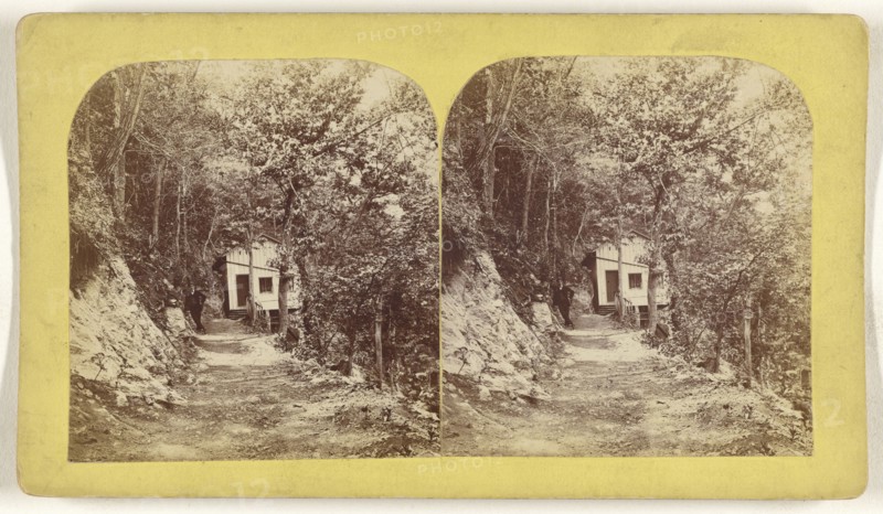 Weyer Cave. Grottoes of the Shenandoah, Va; American; about 1870; Albumen silver print