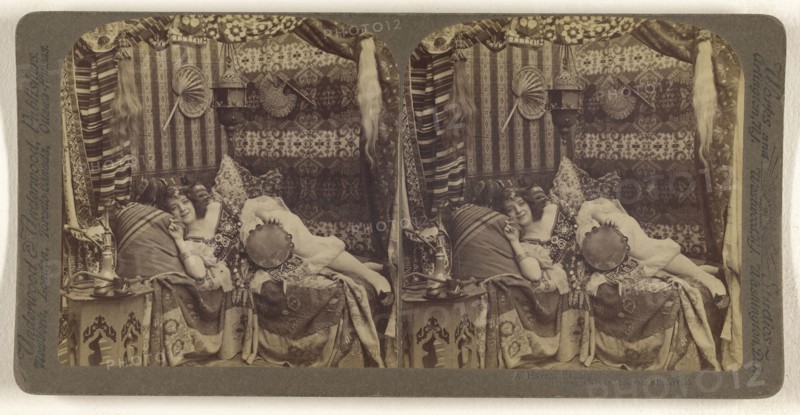 A Harem Beauty; Underwood & Underwood, American, 1881 - 1940s, 1901; Albumen silver print