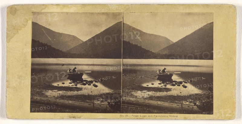 Echo Lake and Franconia Noth; John P. Soule, American, 1827 - 1904, about 1865; Albumen silver print
