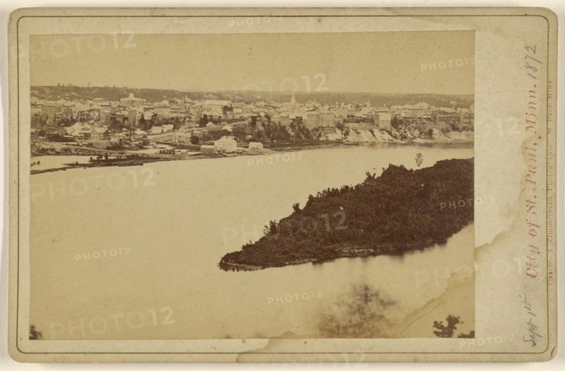 City of St. Paul, Minn; Charles A. Zimmerman, American, born France, 1844 - 1909, September 1, 1872; Albumen silver print