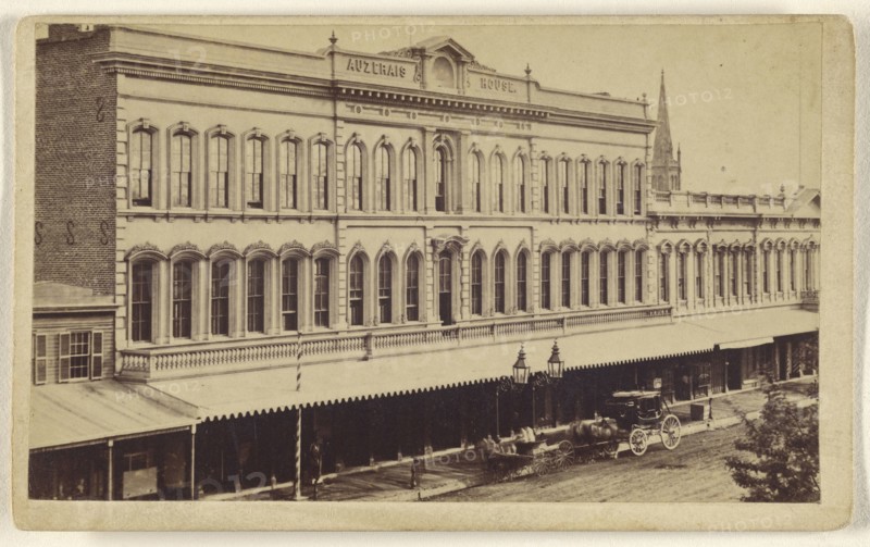 Auzerais House, San Jose, Santa Clara Co; Lawrence & Houseworth; about 1865; Albumen silver print