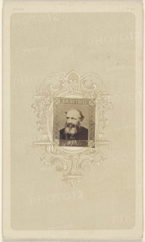 balding man with graying full beard; American; about 1870; Albumen silver print