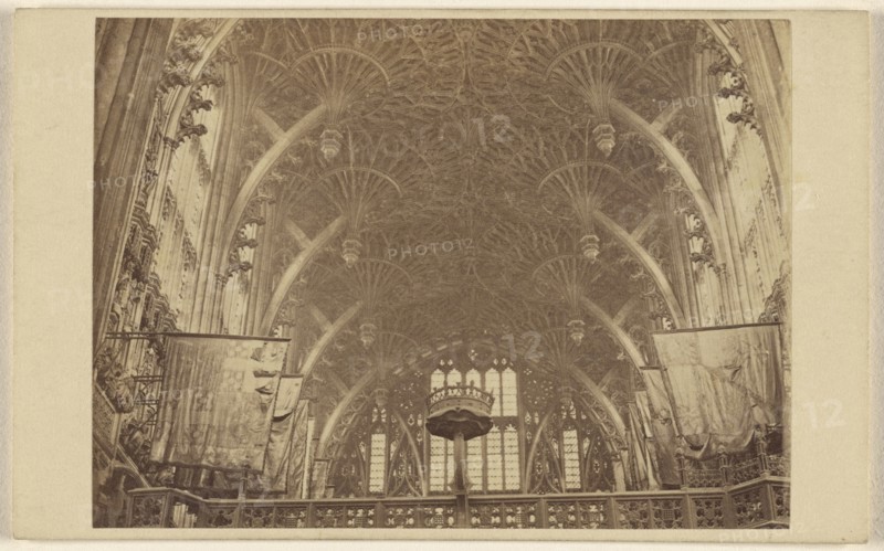 Roof of Henry VII th's Chapel - Westminster; George Washington Wilson, Scottish, 1823 - 1893, about 1865; Albumen silver print