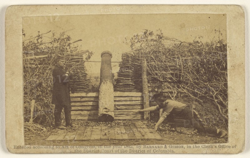 Quaker Gun, Centreville; Barnard & Gibson; 1862; Albumen silver print