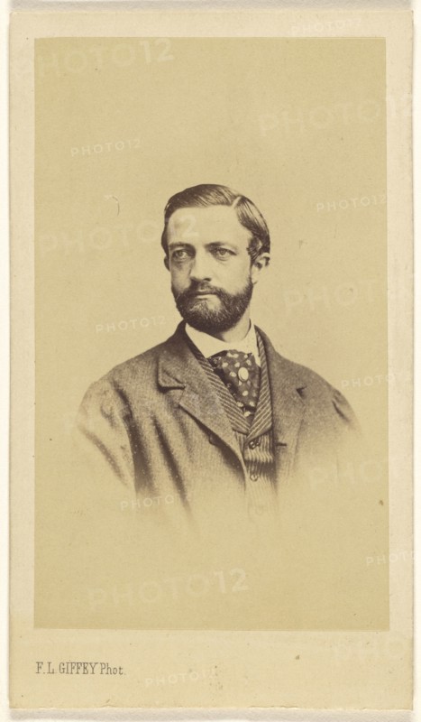 bearded man, in vignette style; F.L. Giffey, German, active Hamburg, Germany 1860s, 1870s; Albumen silver print