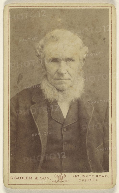 older man with beard; Sadler & Son; 1860s; Albumen silver print