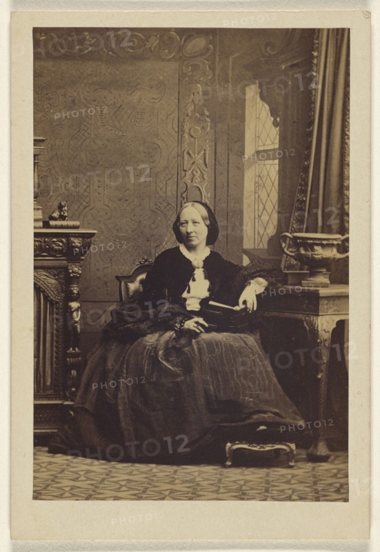 Elderly woman, seated; Camille Silvy, French, 1834 - 1910, 1860s; Albumen silver print