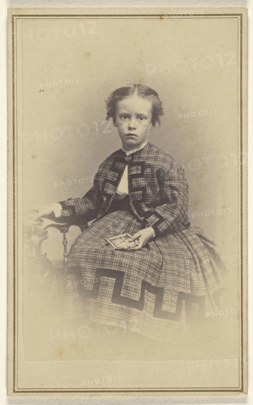 little girl, seated; Nichols & Howard; 1870s; Albumen silver print