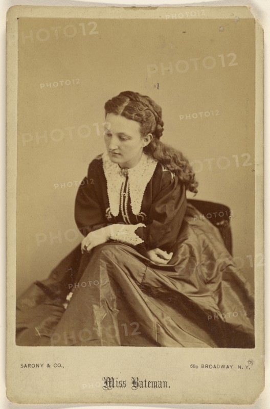 Miss Bateman; Sarony & Co; about 1885; Albumen silver print