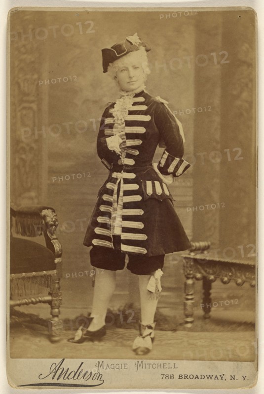 Maggie Mitchell; Anderson; about 1880; Albumen silver print