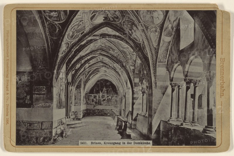 Brixen, Kreuzgang in der Domkirche; Stengel & Company; 1896; Photomechanical print