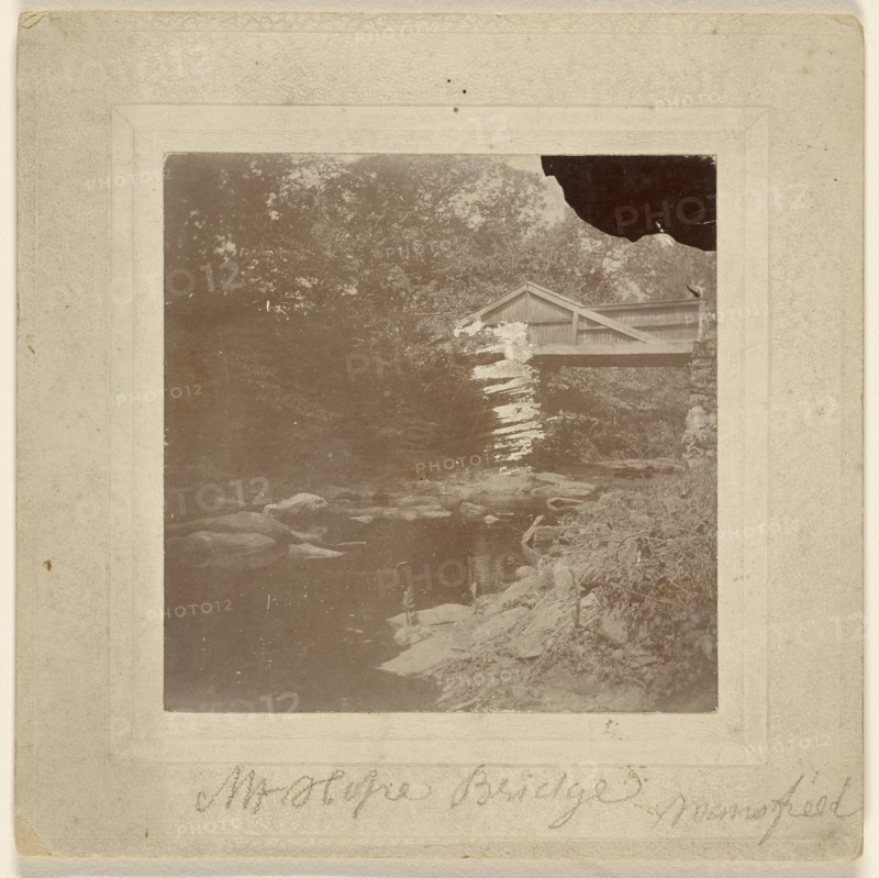 M. Slope Bridge. Mansfield; American; about 1890; Gelatin silver print
